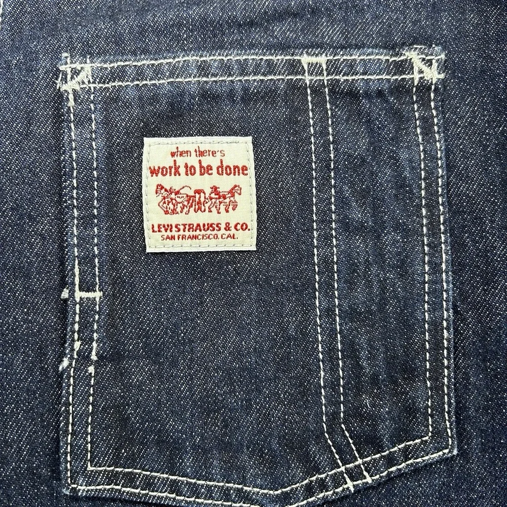 Levi's Berkeley Chore Coat Denim Jacket Men's L Relaxed Cotton Dark Wash